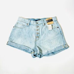 Aero Jean shorts Mom shorts buttonfly denim shorts light wash New women size 6
